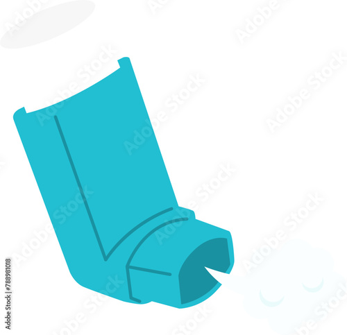 Portable asthma inhaler