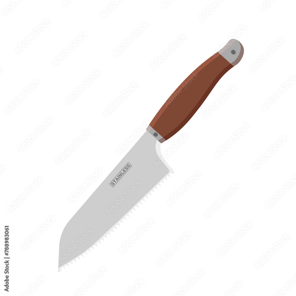 PNG, Cartoon stainless kitchen knives set cleaver, cook knife, carving knife, bread knife. Icon utensils. For cooking, cut, butchering. Cutlery. Kitchen household icons elements. Vector illustration.