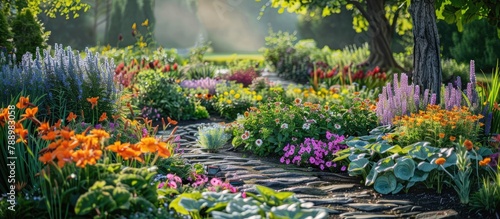 Garden filled with flowers and plants