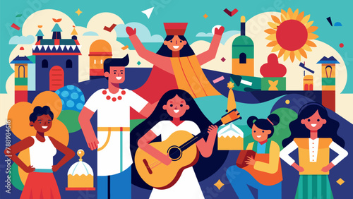 A cultural festival featuring music art and performances from diverse immigrant communities to showcase their vibrant contributions to the