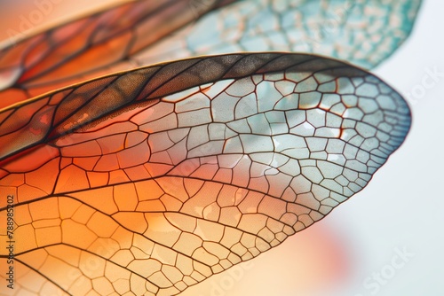 Close-up of Colorful Transparent Wings