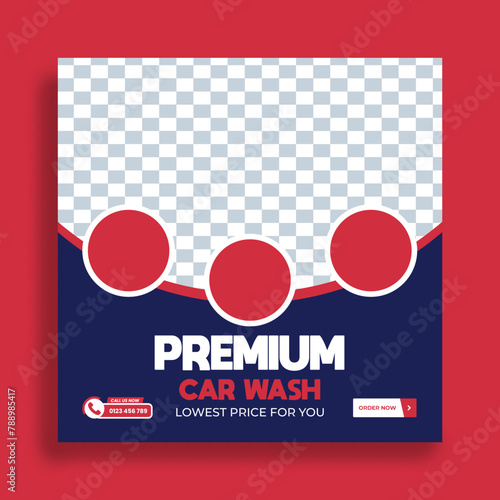  car wash template, car wash banner, car service, car service poster, car flyer, car brochure, flyer social media post or Instagram banner template