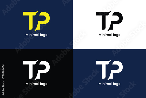 creativeb and unique letter tp logo design concept, tp logo, letter logo, sleek logo, modern, timeless, unique photo