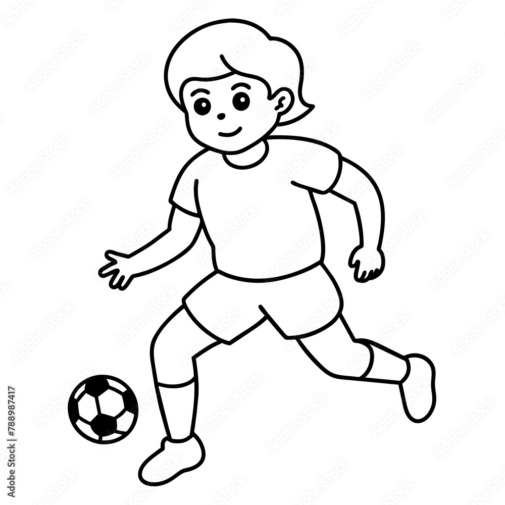 child who play football.
child who play football.