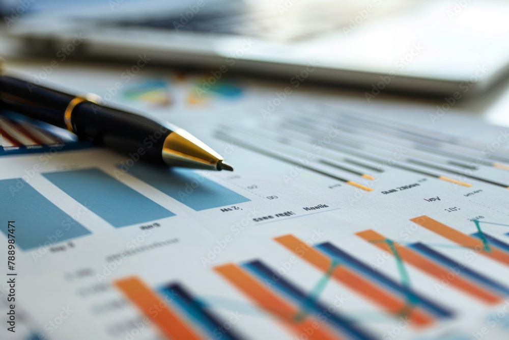 calculator and pen on financial data, finance, business, money calculator and pen on financial data, finance, business, money