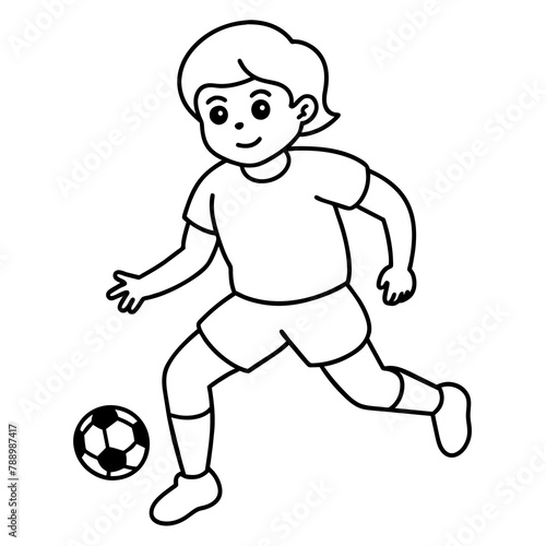          child who play football.
