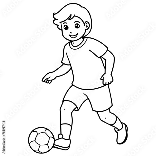          child who play football.

