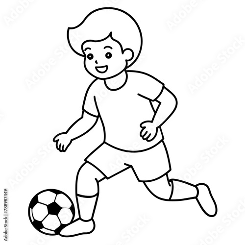          child who play football.

