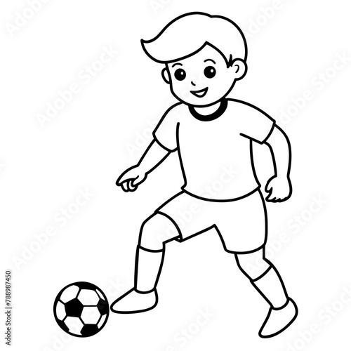          child who play football.
