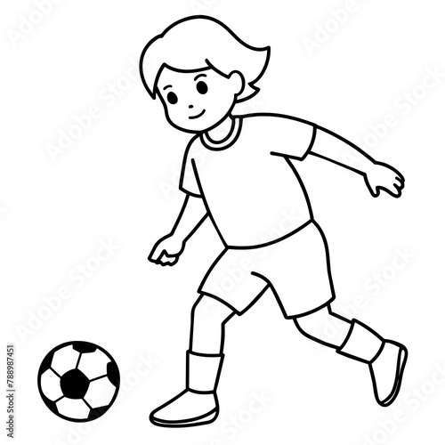          child who play football.

