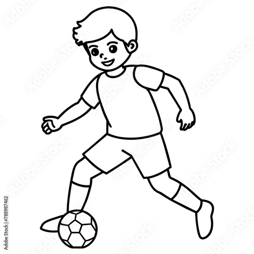          child who play football.
