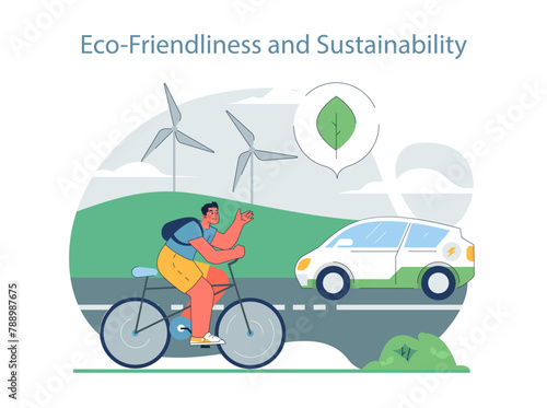 Eco-Friendliness and Sustainability concept.