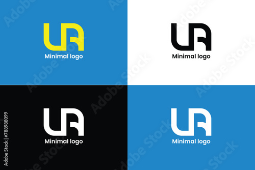 ua logo design concept, ca logo, ca logotype, c logo, a logo, business logo, sleek, modern, fresh photo