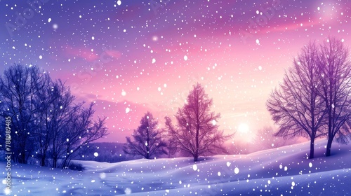 winter's weather, snow, house, wolf, rabbit, fox,  photograph, background © wildan