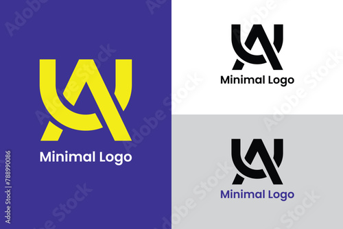 letter ua logo design concept, ua logo design, sleek, modern, fresh, timeless, abstract logo