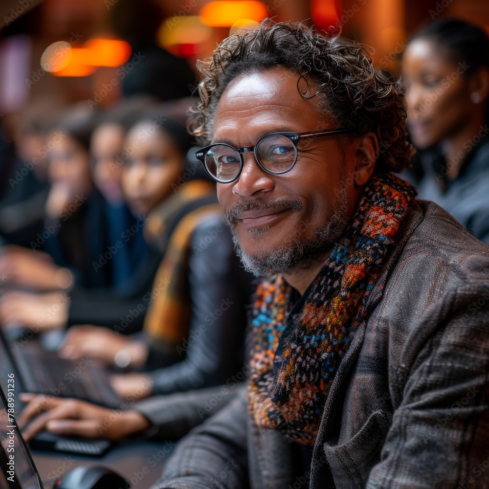 Engaging educator inspires learning in a diverse classroom environment