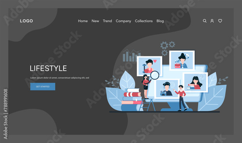 Illustration captures tailored marketing through diverse personal interests and activities