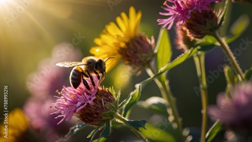 Bee on Flower