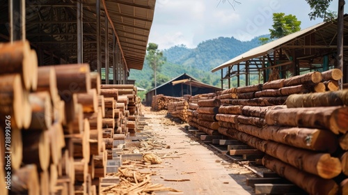 Sustainable timber sourcing for responsible wood products with transparency and traceability photo