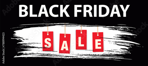 Black friday sale banner layout design