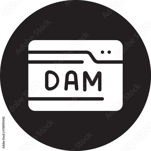 dam glyph icon