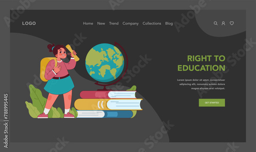 Child rights concept. Vector illustration