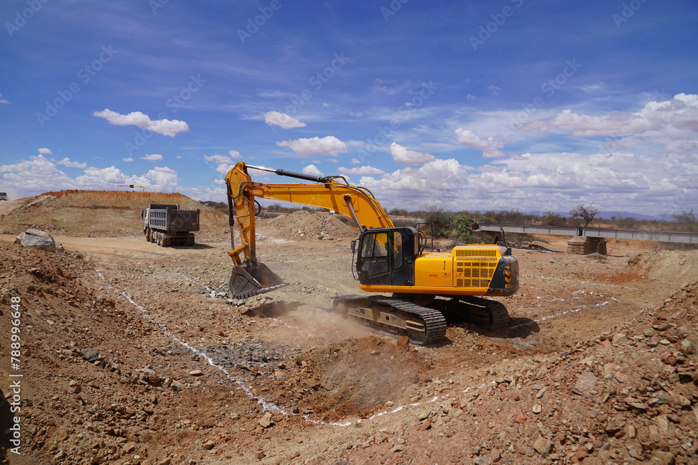 Obraz premium excavator at work