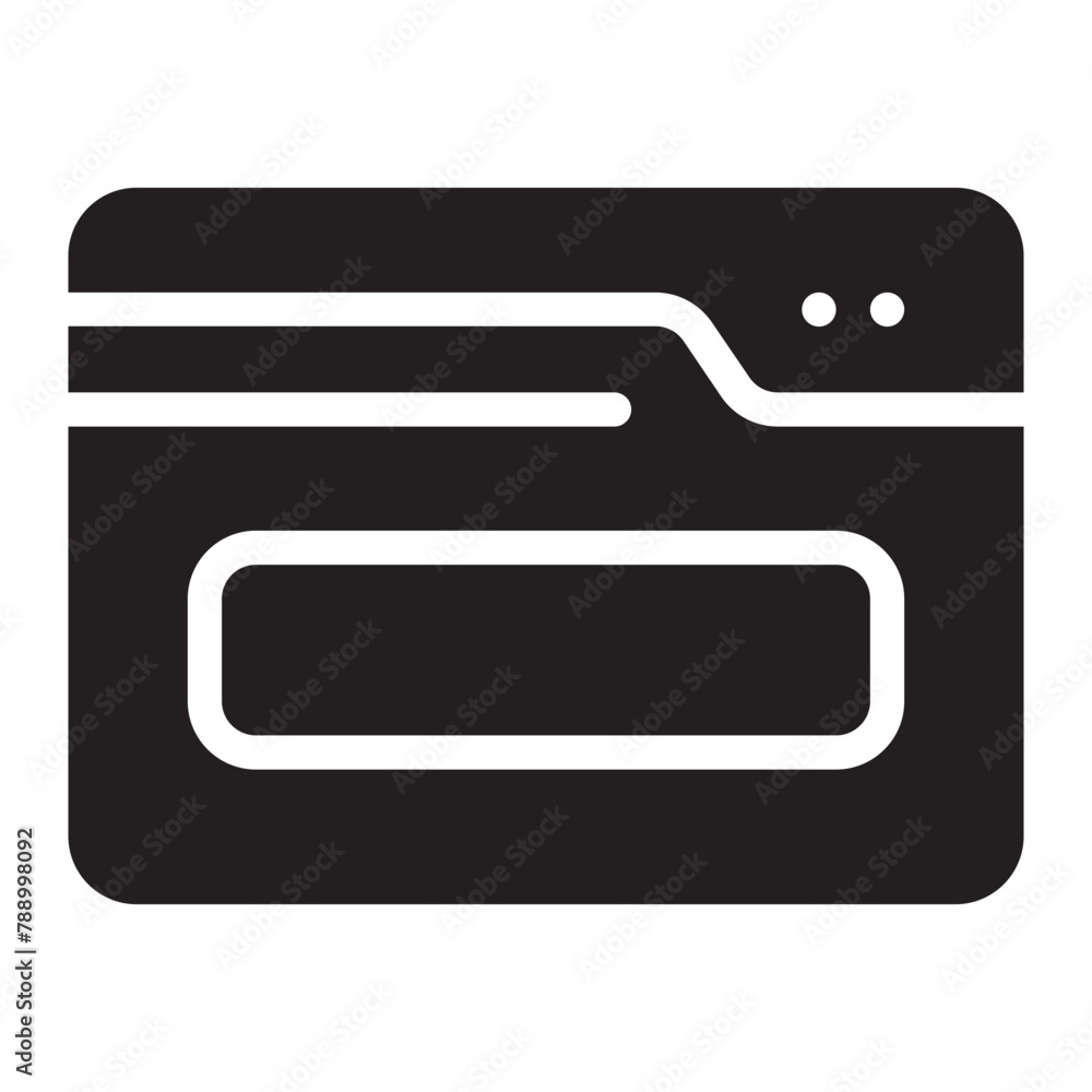 Fototapeta premium website glyph icon