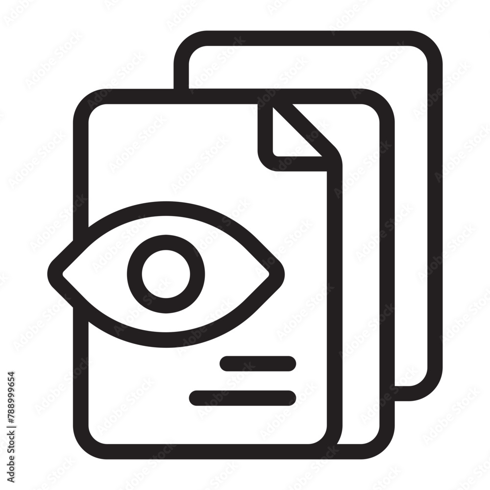 monitoring line icon monitoring line icon