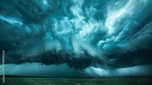Thunderstorm: A photo of dark, ominous storm clouds gathering in the sky