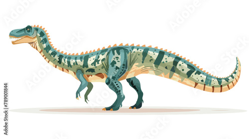 Profile of nothosaur dino. Extinct marine dinosaur