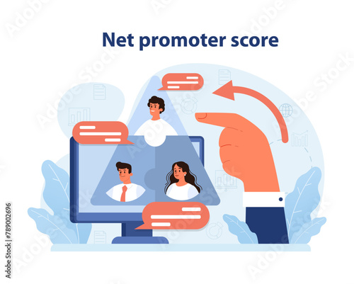 Analyzing Net Promoter Score online, evaluating customer loyalty.