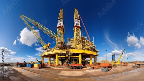 Mining construction or oil drilling photo