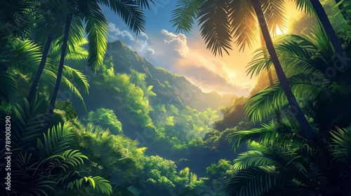 Tropical Paradise Sunrise photo