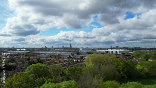 High Angle View of Wembley City Centre of London, England United Kingdom. April 17th, 2024 photo