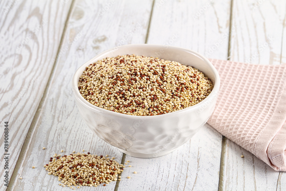 Raw dry quinoa cereal grain Raw dry quinoa cereal grain