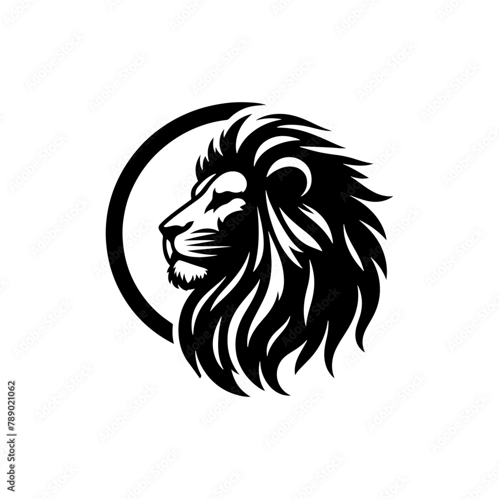 Lion Vector Silhouette- lion Illustration- lion vector stock. 