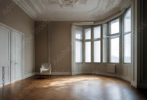 room renovation empty ai apartment construction floor home house interior architecture before old in plaster wall design modern white luxury new domestic furniture inside after