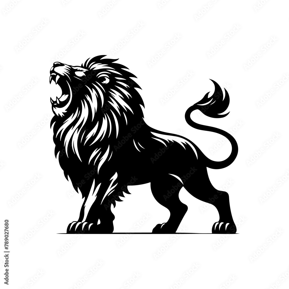 Roaring Majesty: Lion Vector Silhouette- Roaring Lion Illustration- Roaring Lion Vector Stock. Roaring Majesty: Lion Vector Silhouette- Roaring Lion Illustration- Roaring Lion Vector Stock.
