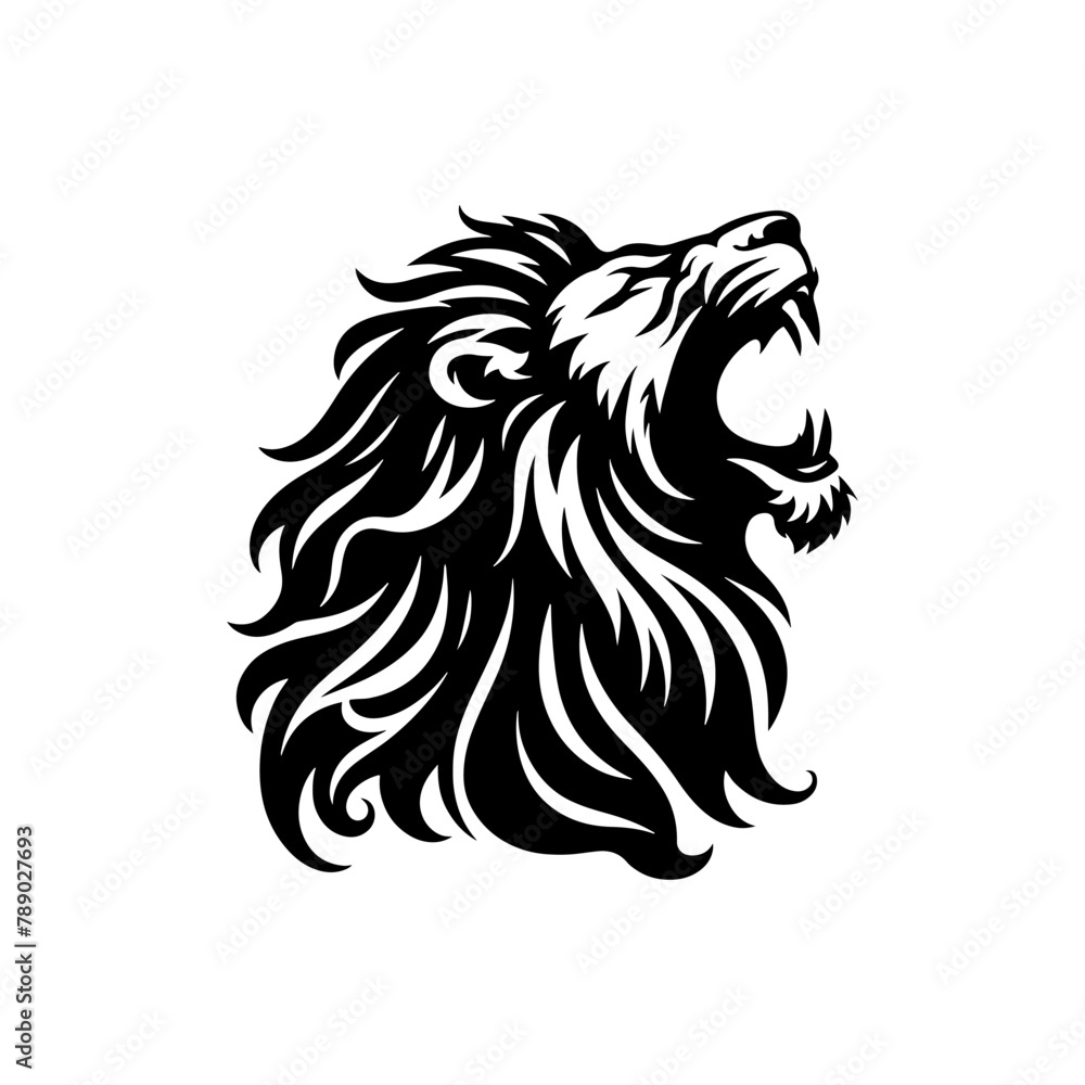 Roaring Majesty: Lion Vector Silhouette- Roaring Lion Illustration- Roaring Lion Vector Stock. Roaring Majesty: Lion Vector Silhouette- Roaring Lion Illustration- Roaring Lion Vector Stock.