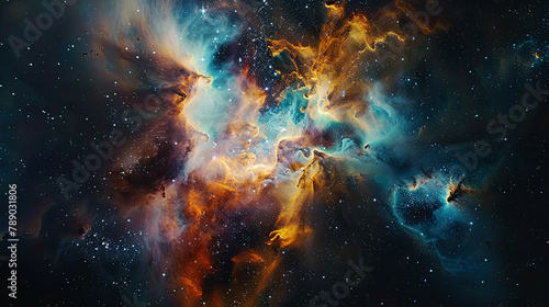 Galactic Tapestry  Nebulae and Stars