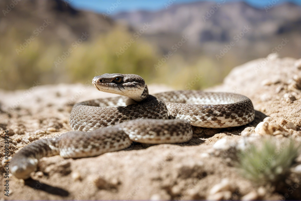 amondback Rattlesnake atrox) (Crotalus Western snake coldblooded