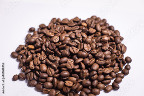 many aromatic, coffee beans macro 