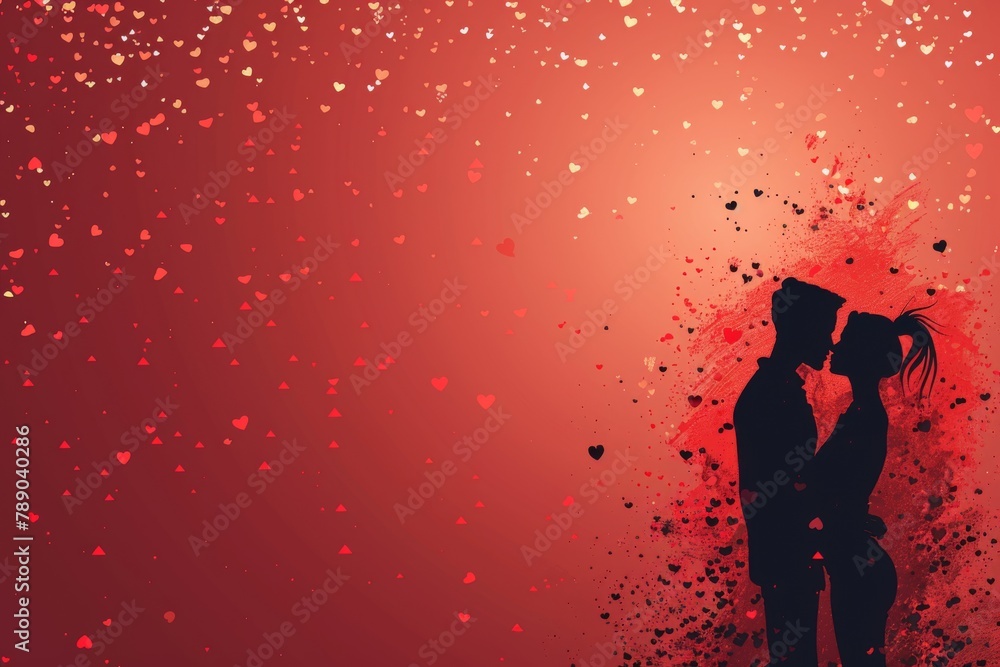 Create Lasting Memories with Our Romantic and Tender Wedding Design: A Soothing Scene Featuring Gentle Kisses and Heartwarming Moments