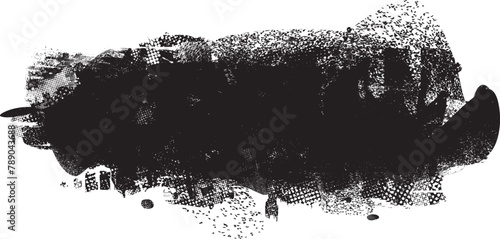 Glitch distorted grange shape . Noise grungy logo . Trendy defect error shapes . Glitched frame .Grunge textured . Distressed effect .Vector shapes