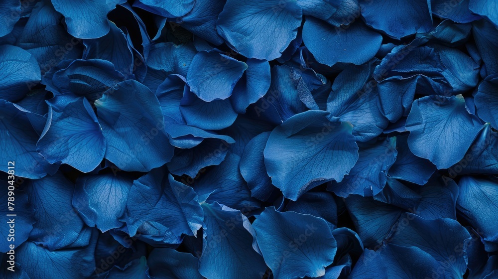 Blue rose petals serve as the backdrop Blue rose petals serve as the backdrop