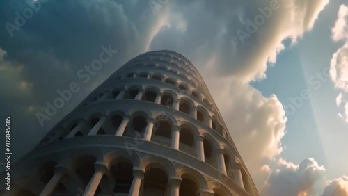 video The charm of the Leaning Tower of Pisa from below photo