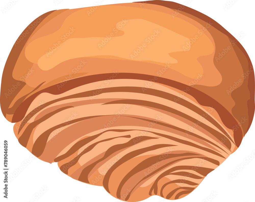 Croissant illustration on transparent background.
Croissant illustration on transparent background.