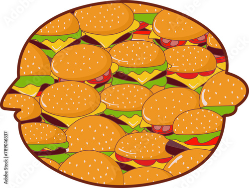 Burger Inside Pattern