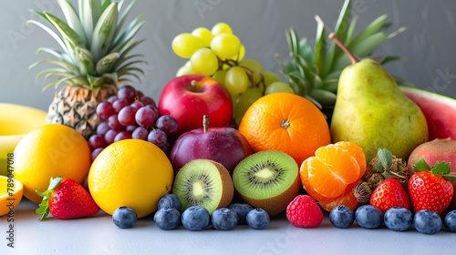 Various types of fresh fruit picture